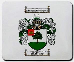 Mcenro coat of arms mouse pad