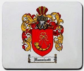 Hunnicott coat of arms mouse pad
