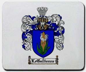 Legallienne coat of arms mouse pad