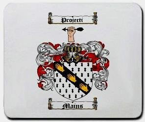 Mains coat of arms mouse pad