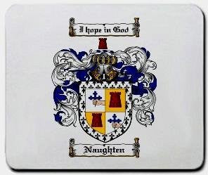 Naughten coat of arms mouse pad