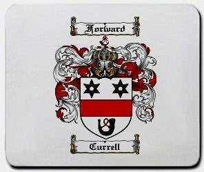 Currell coat of arms mouse pad
