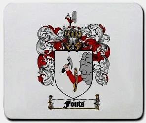 Fouts coat of arms mouse pad