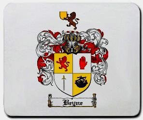 Beyne coat of arms mouse pad