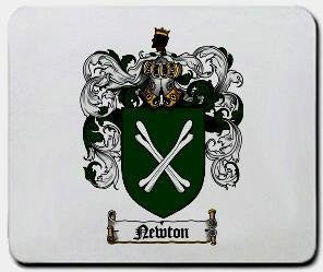 Newton coat of arms mouse pad