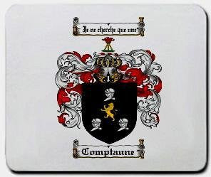 Comptaune coat of arms mouse pad
