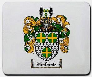 Heathcote coat of arms mouse pad
