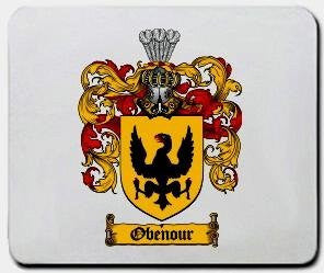 Obenour coat of arms mouse pad