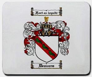 Denvers coat of arms mouse pad