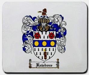 Rawbone coat of arms mouse pad