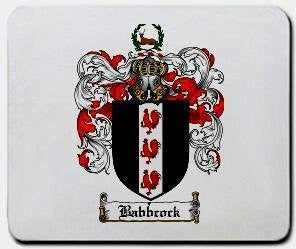 Babbcock coat of arms mouse pad