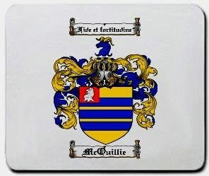 Mcquillie coat of arms mouse pad