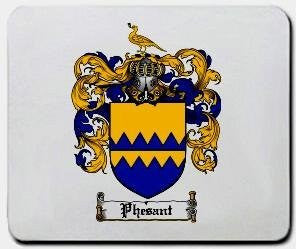 Phesant coat of arms mouse pad