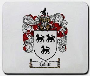Lovitt coat of arms mouse pad