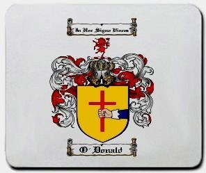 O'donald coat of arms mouse pad