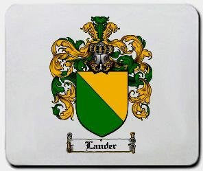 Lander coat of arms mouse pad