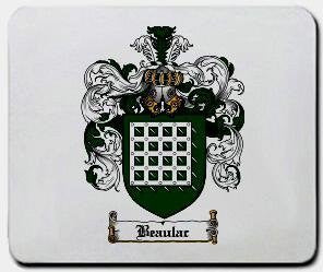 Beaulac coat of arms mouse pad