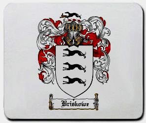 Briskowe coat of arms mouse pad