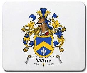 Witte coat of arms mouse pad