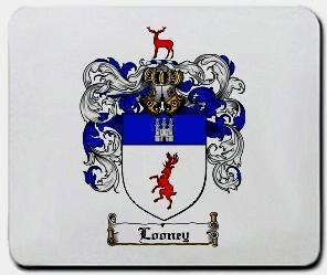 Looney coat of arms mouse pad