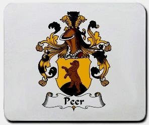 Peer coat of arms mouse pad