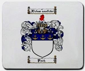 Pack coat of arms mouse pad
