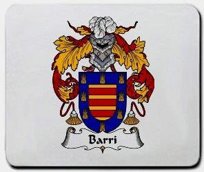 Barri coat of arms mouse pad
