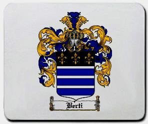 Berti coat of arms mouse pad