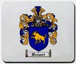 Brouart coat of arms mouse pad