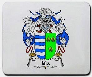 Isla coat of arms mouse pad