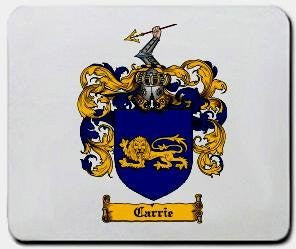 Carrie coat of arms mouse pad