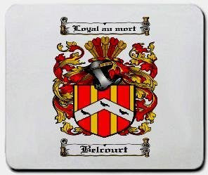 Belcourt coat of arms mouse pad