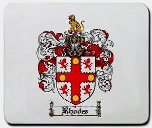 Rhodes coat of arms mouse pad