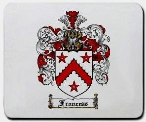 Francess coat of arms mouse pad
