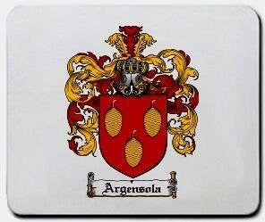Argensola coat of arms mouse pad