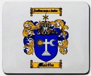 Martin coat of arms mouse pad