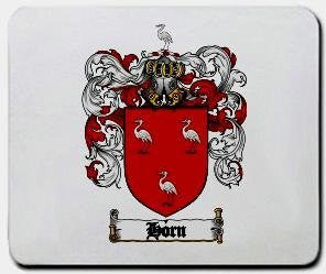 Horn coat of arms mouse pad
