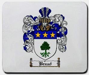 Braud coat of arms mouse pad