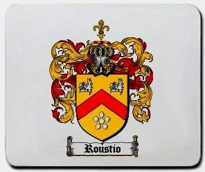 Roustio coat of arms mouse pad