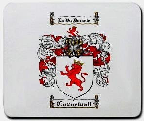 Cornewall coat of arms mouse pad