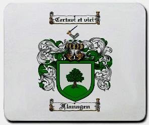 Flanagen coat of arms mouse pad