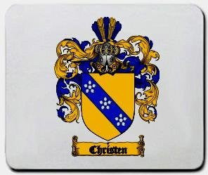 Christen coat of arms mouse pad