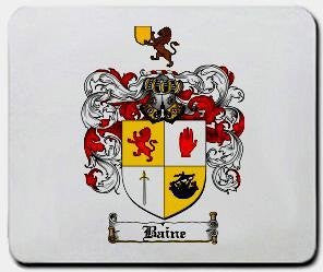 Baine coat of arms mouse pad