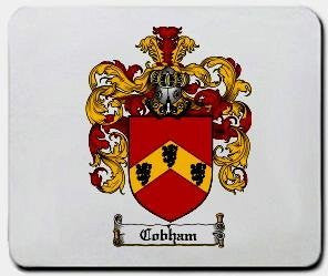 Cobham coat of arms mouse pad