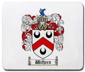 Withers coat of arms mouse pad