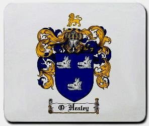 O'healey coat of arms mouse pad