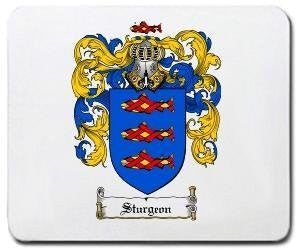 Sturgeon coat of arms mouse pad