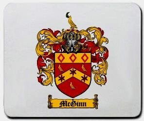 Mcginn coat of arms mouse pad