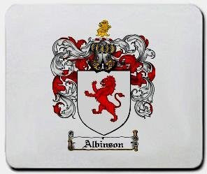 Albinson coat of arms mouse pad