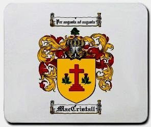 Maccristall coat of arms mouse pad